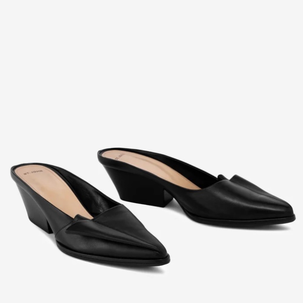 St. John Leather Mules